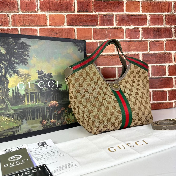 GUCCİ GİGLİO SMALL TOTE BAG VİZON